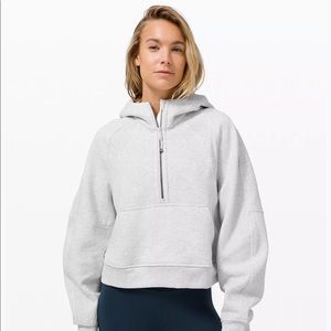 NWT Lululemon scuba half zip hoodie Grey